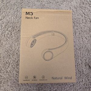 M5 Neck Fan in White